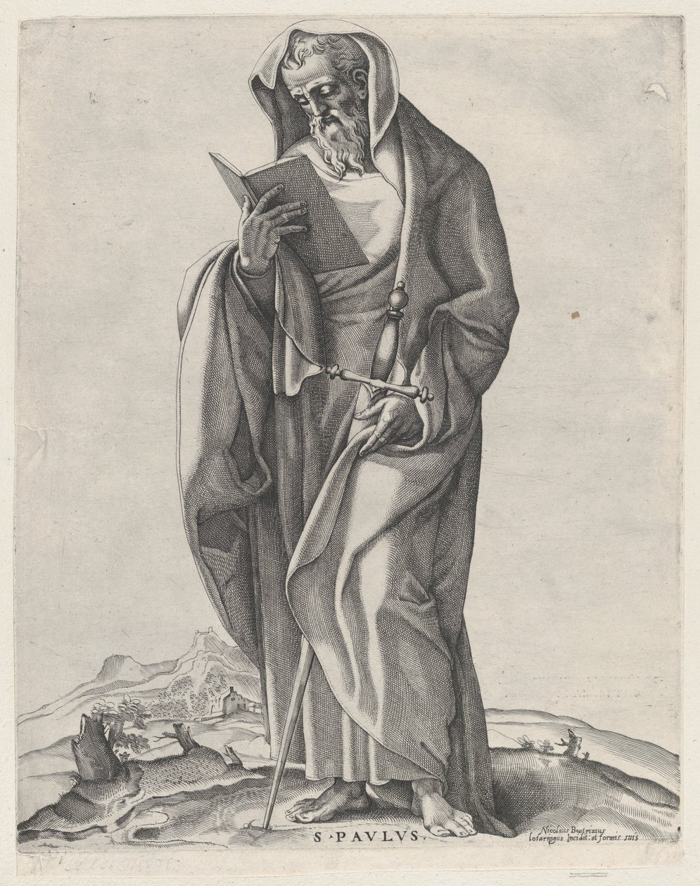 Yaşlı Bir Adam Aziz Paul, 1530-66., 1530-66. by Nicolas Beatrizet