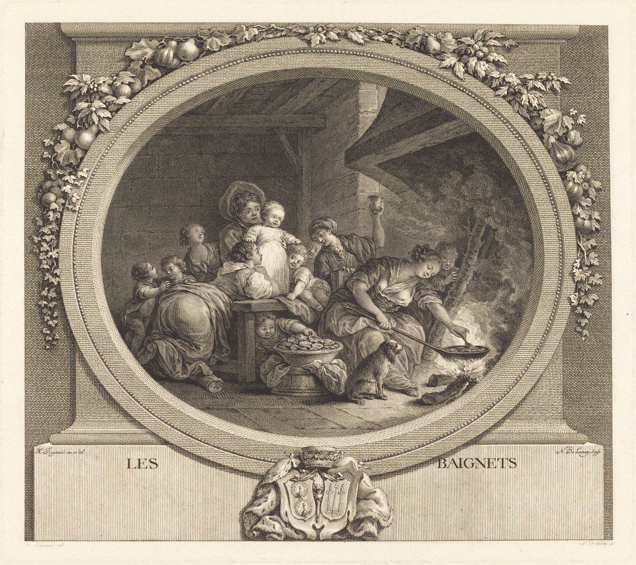 çörek by Nicolas Delaunay after Jean Honoré Fragonard