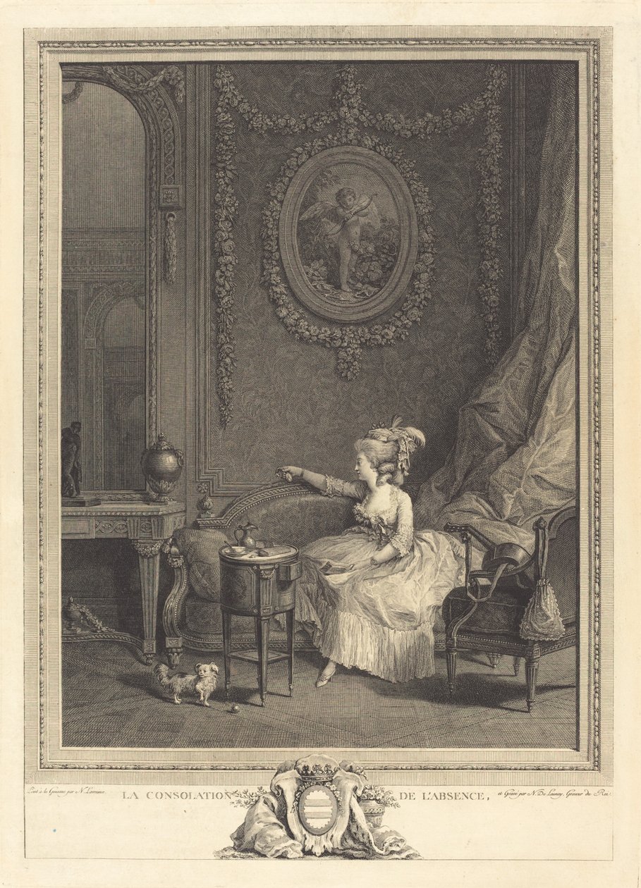 Yokluğun Tesellisi by Nicolas Delaunay after Nicolas Lavreince
