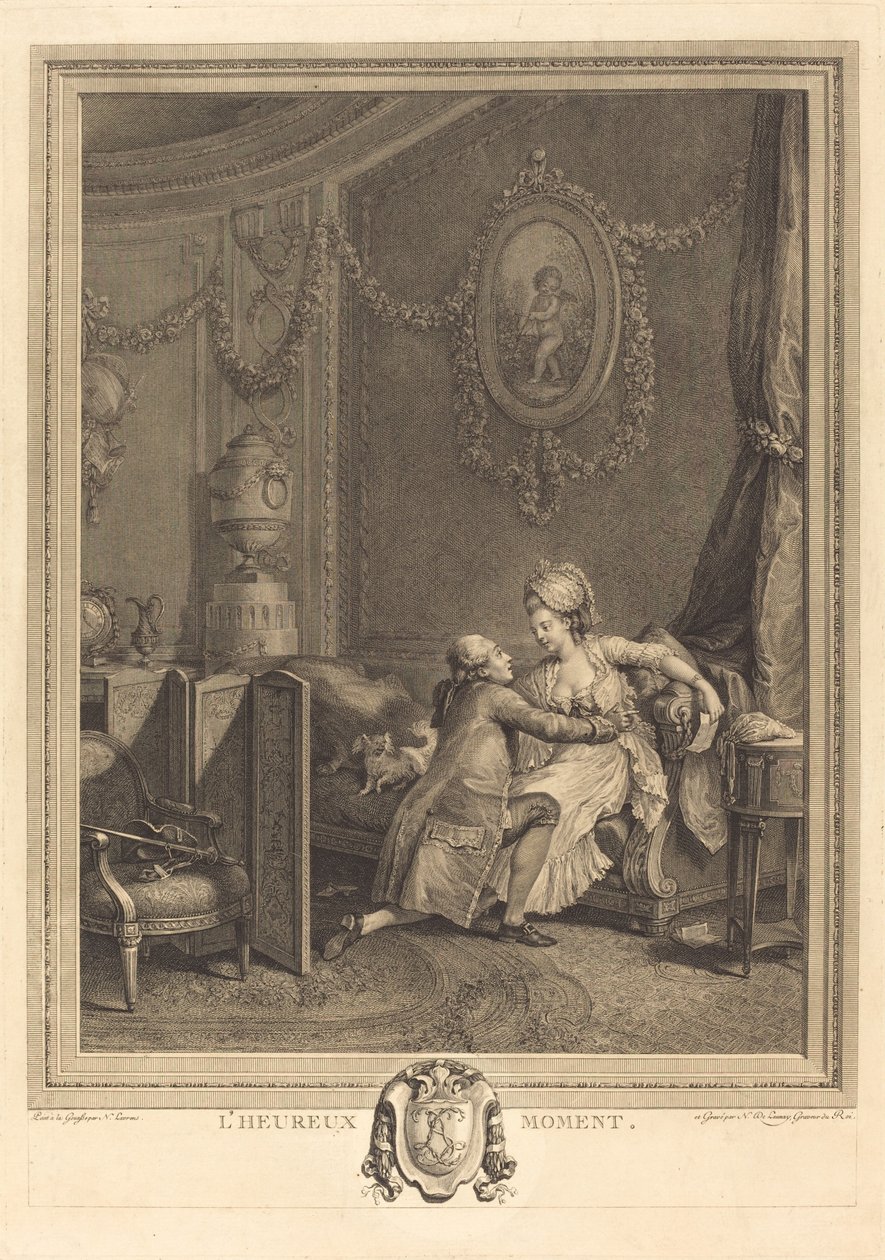 mutlu an by Nicolas Delaunay after Nicolas Lavreince