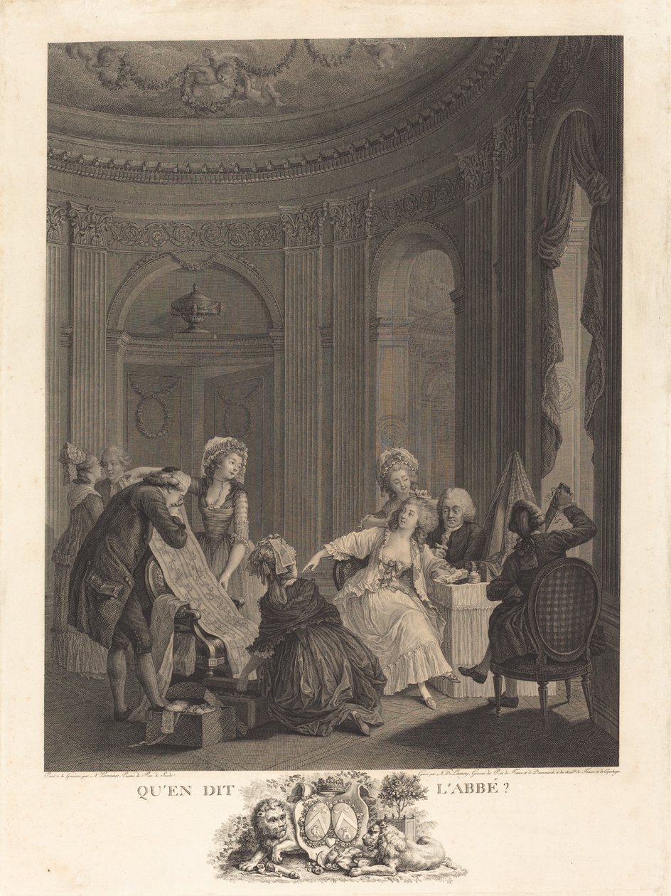 Başrahip ne diyor? by Nicolas Delaunay after Nicolas Lavreince