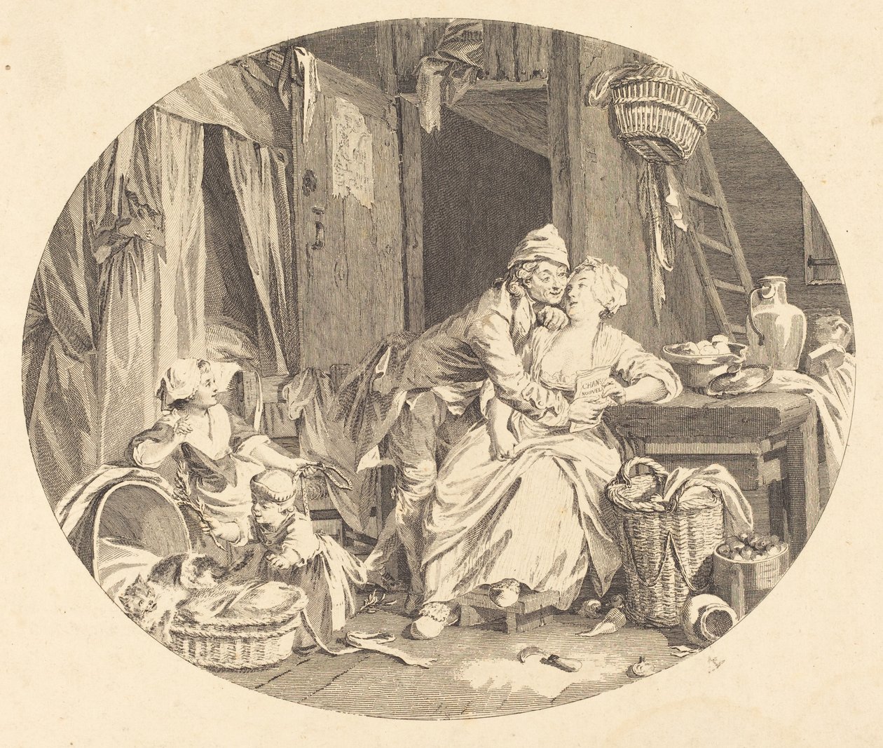 Köy mutluluğu by Nicolas Delaunay after Sigmund Freudenberger