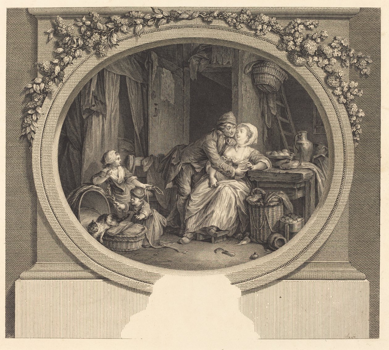 Köy mutluluğu by Nicolas Delaunay after Sigmund Freudenberger