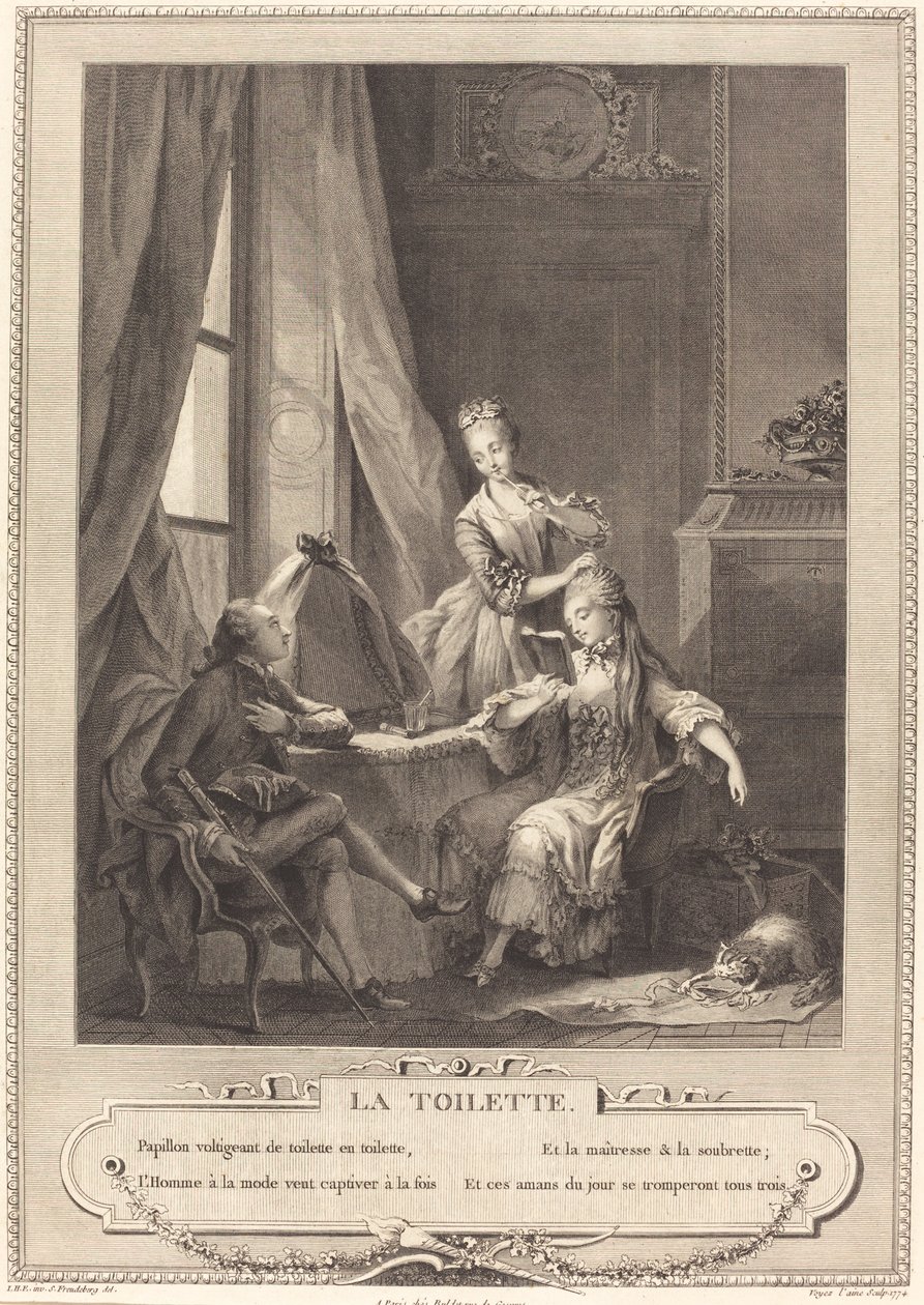 Tuvalet by Nicolas Joseph Voyez after Sigmund Freudenberger