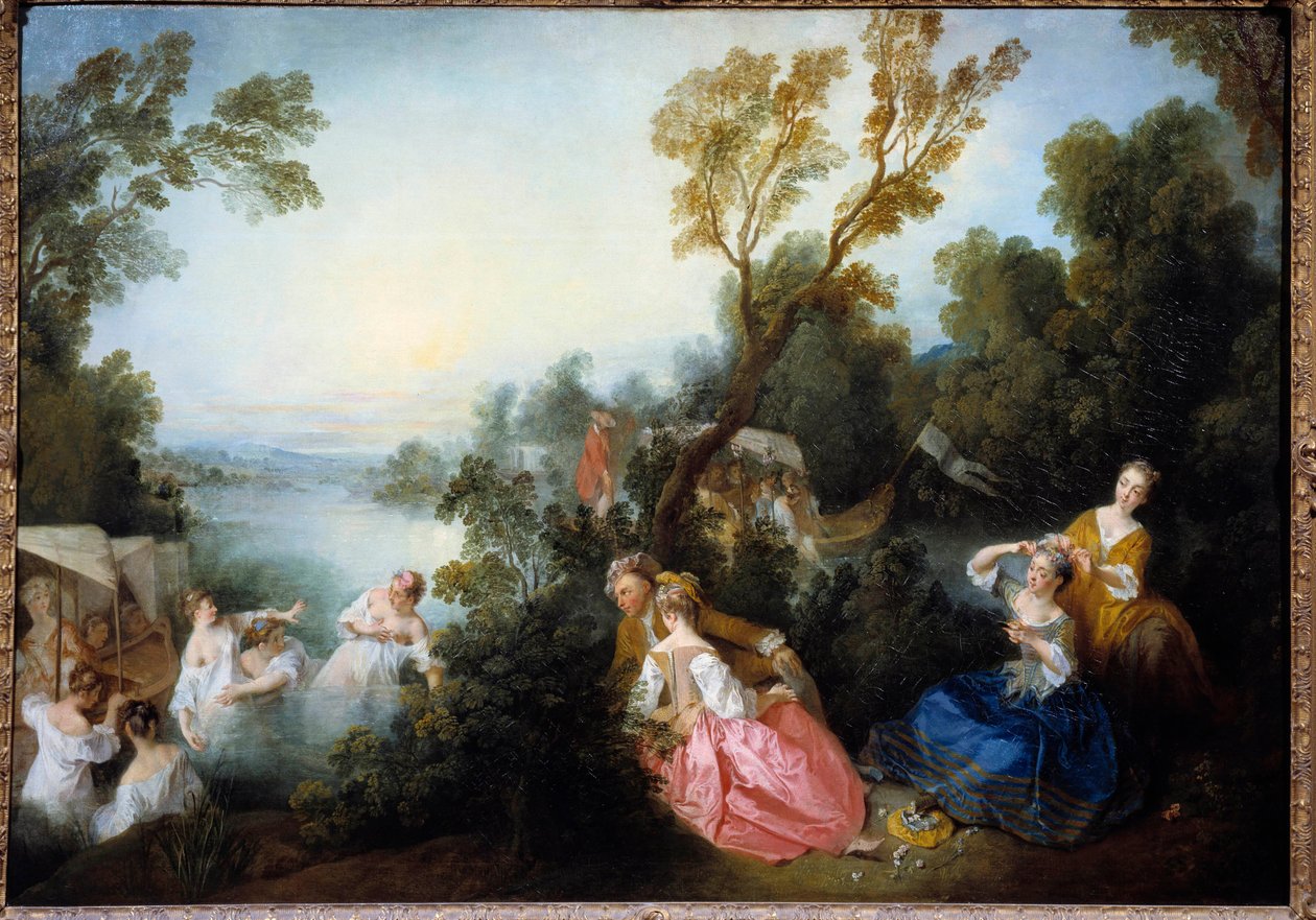 Nicolas Lancret'in (1690-1743) tablosu by Nicolas Lancret