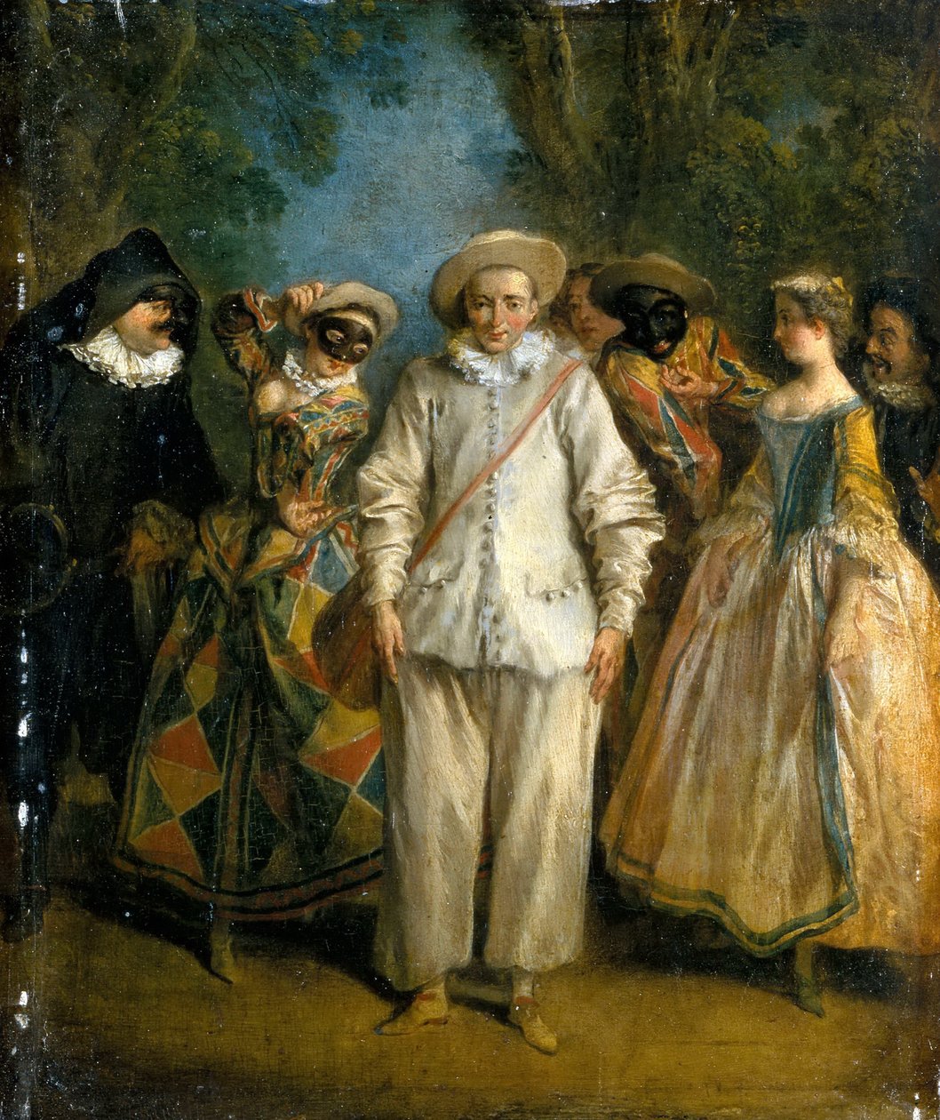 Commedia dellArte'nin Oyuncuları by Nicolas Lancret