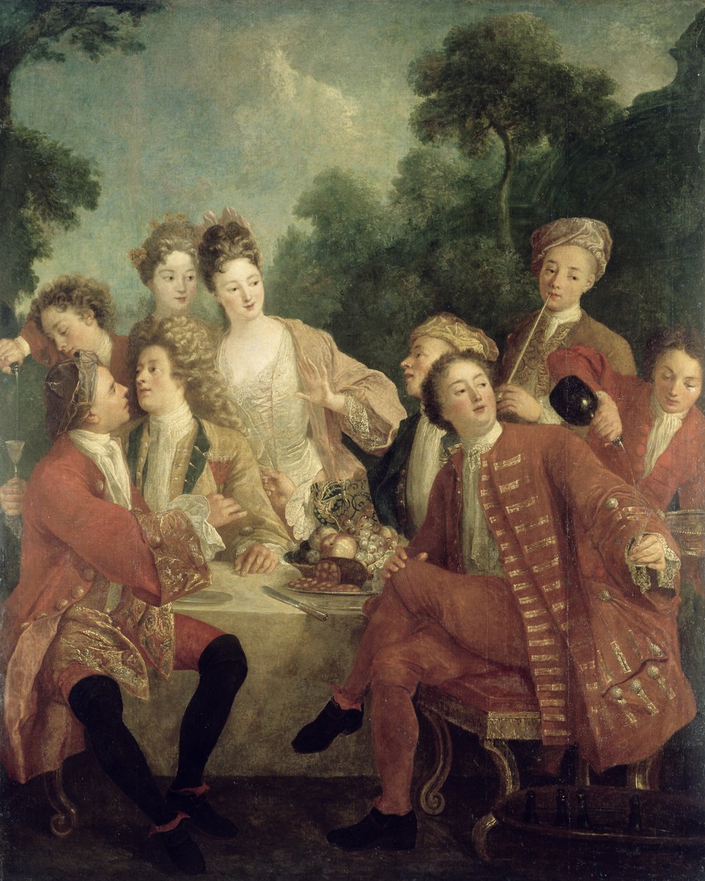 jambon öğle yemeği by Nicolas Lancret
