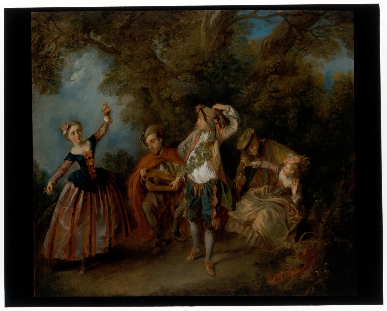 Genç Dansçı ve Menuet by Nicolas Lancret