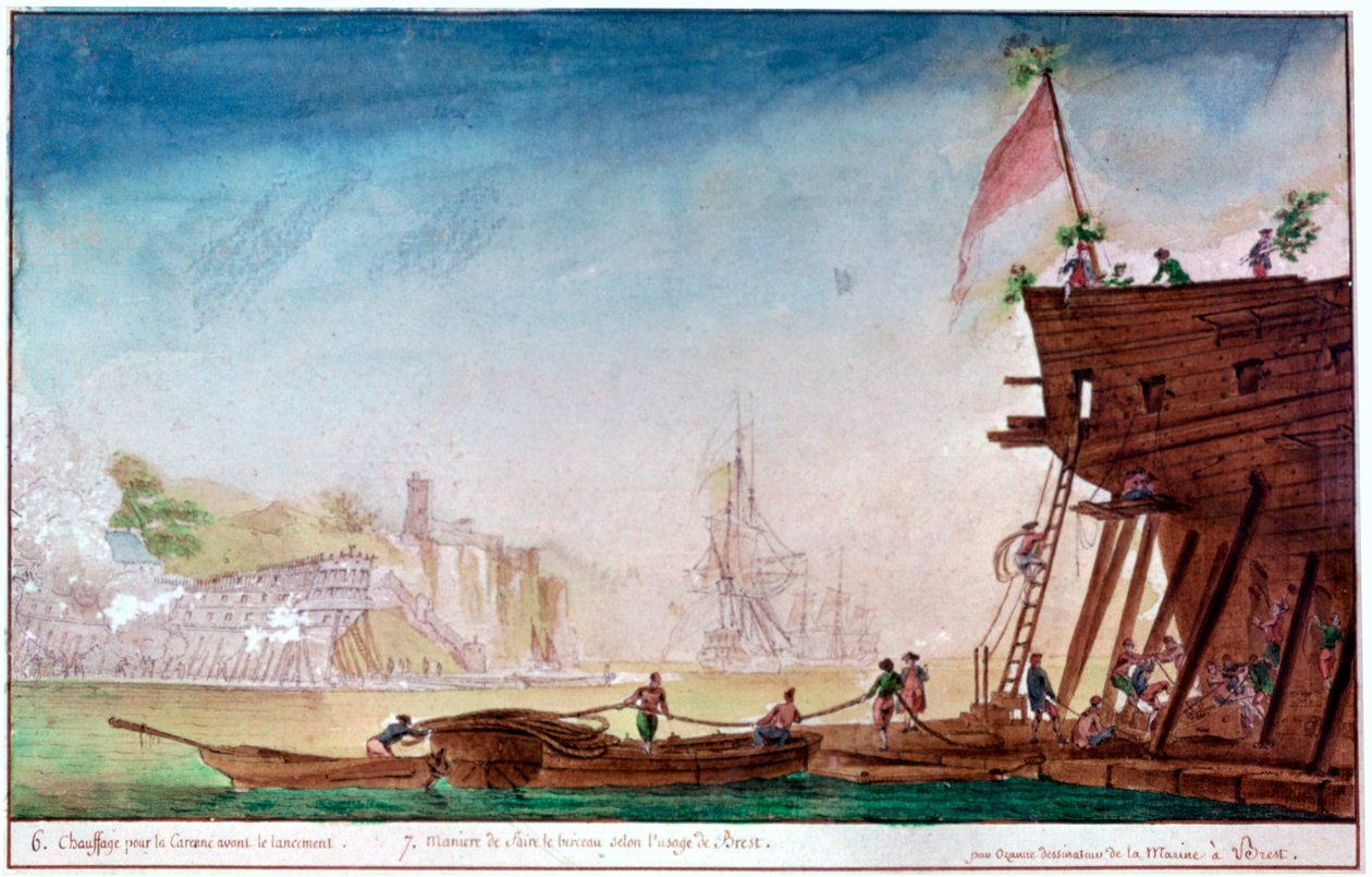 Brest Yat Limanı, c1750-1810 by Nicolas Marie Ozanne