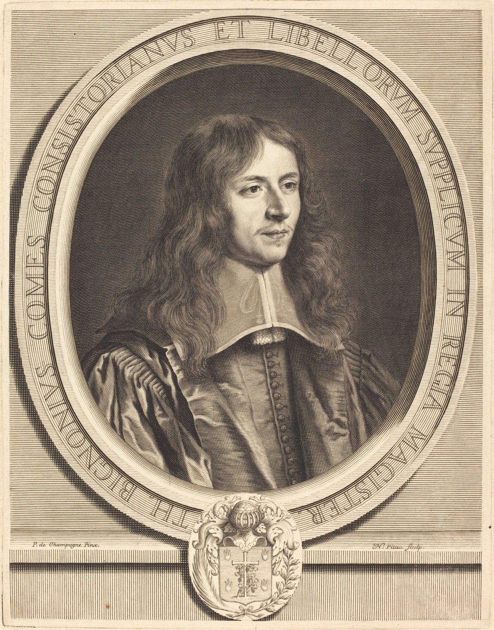Thierry Bignon by Nicolas Pitau I after Philippe de Champaigne