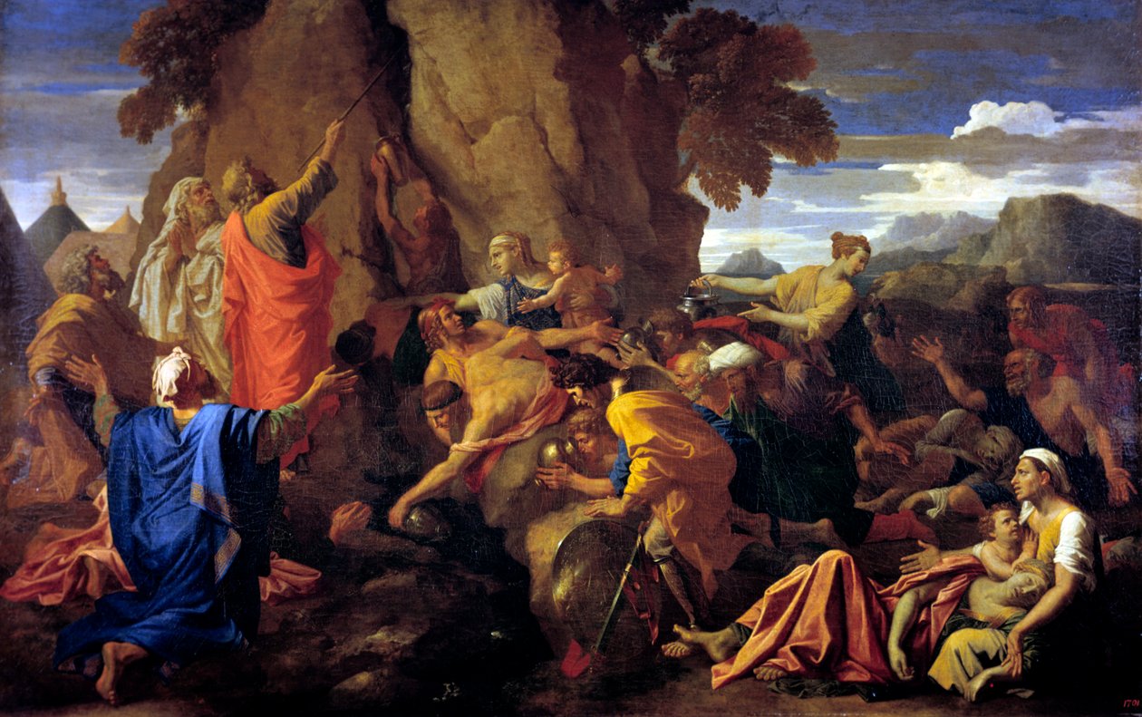 Musa Kayaya Vuruyor, 1649 by Nicolas Poussin