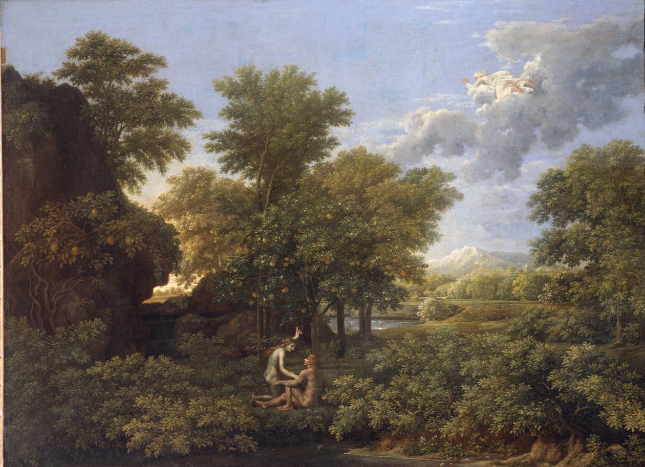 Bahar veya Dünya Cenneti by Nicolas Poussin