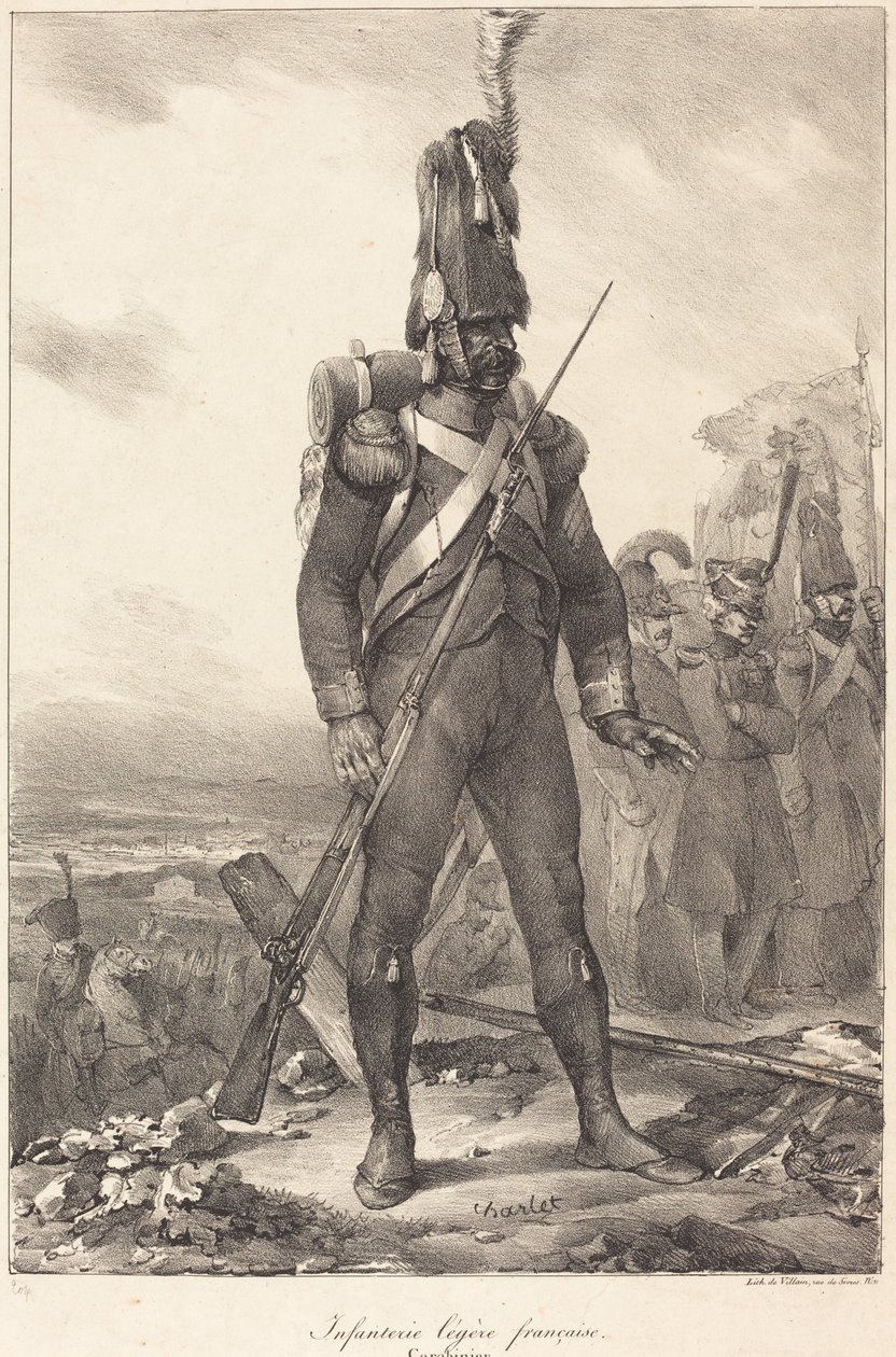Fransız Hafif Piyade, Tüfekçi by Nicolas Toussaint Charlet