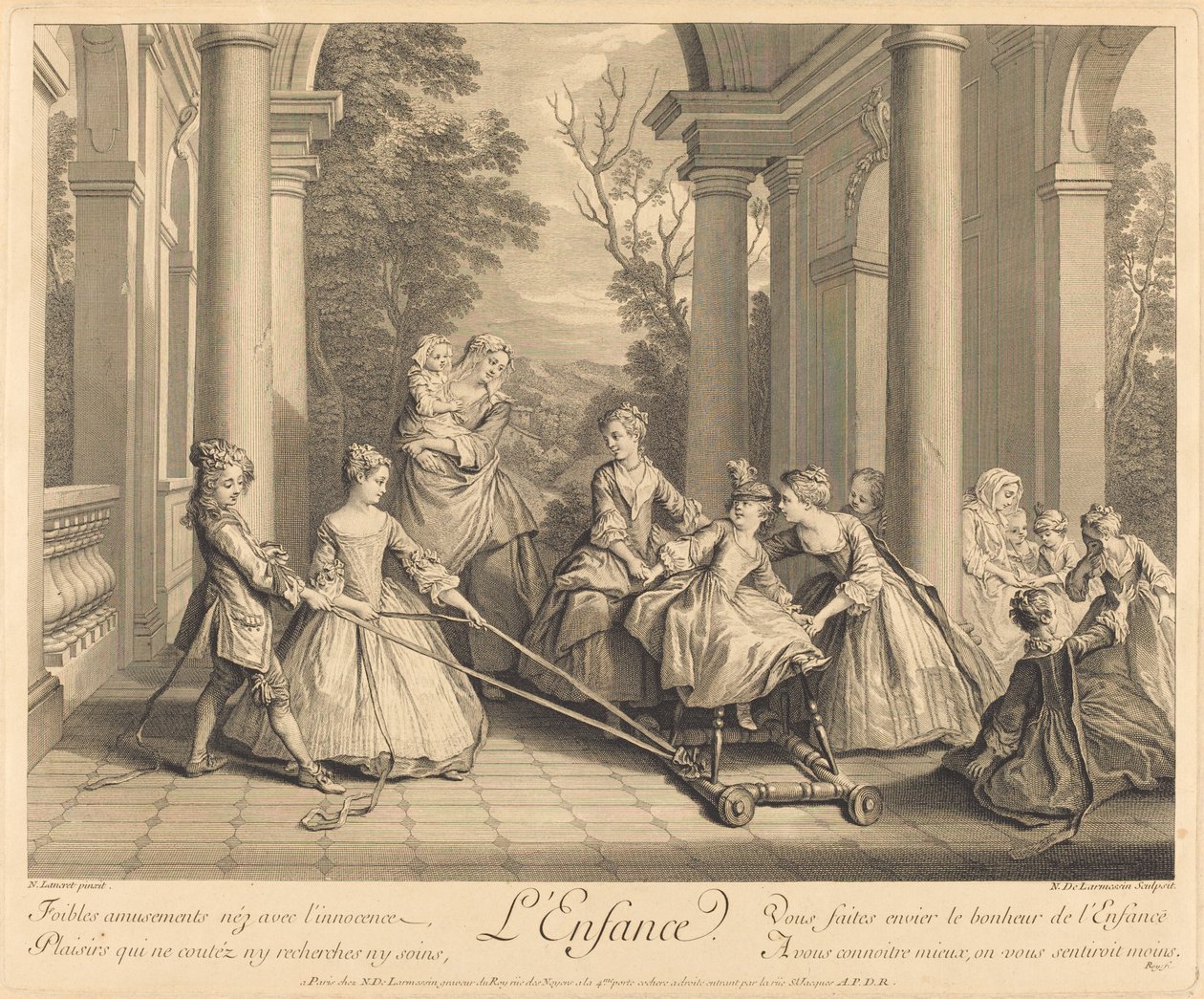 Çocukluk by Nicolas de Larmessin IV after Nicolas Lancret