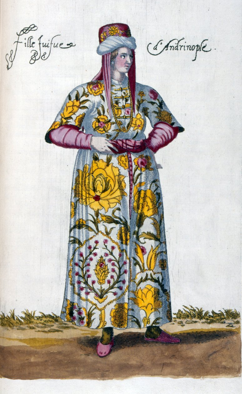 Türk Yahudi kadını (illüstrasyon) by Nicolas de Nicolay