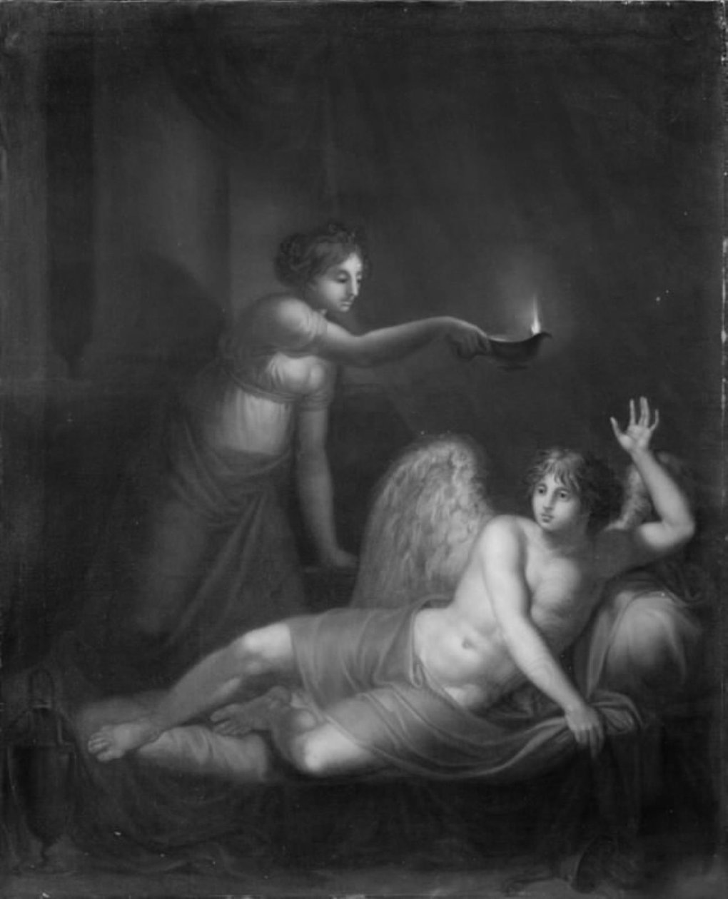 Aşk tanrısı Psyche tarafından uyandırıldı by Nicolaus Wolff