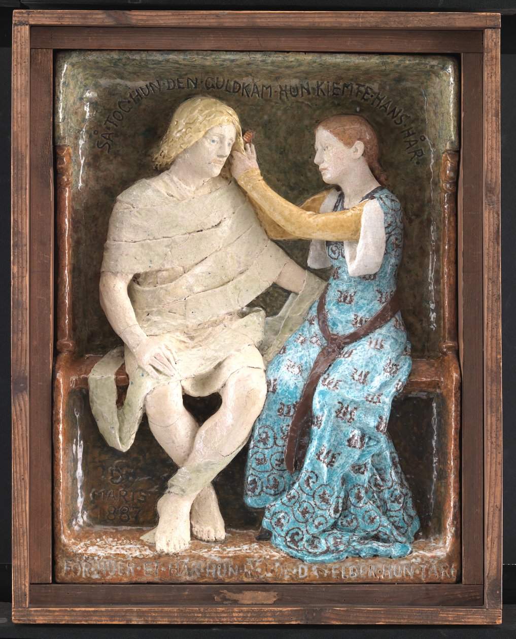 Aage ve Else, Oturan Çift by Niels Skovgaard