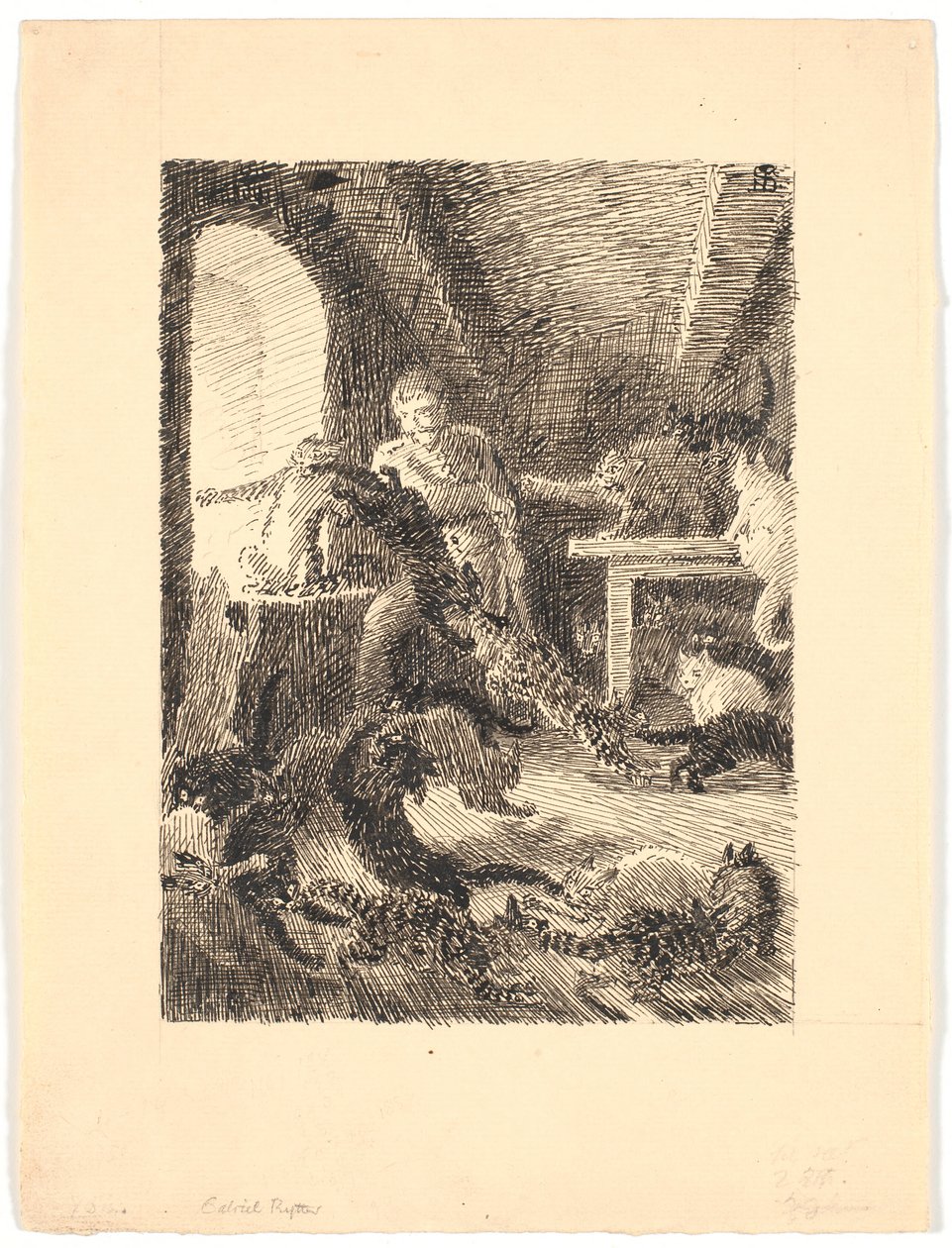 Binici Gabriel ve Cadılar by Niels Skovgaard