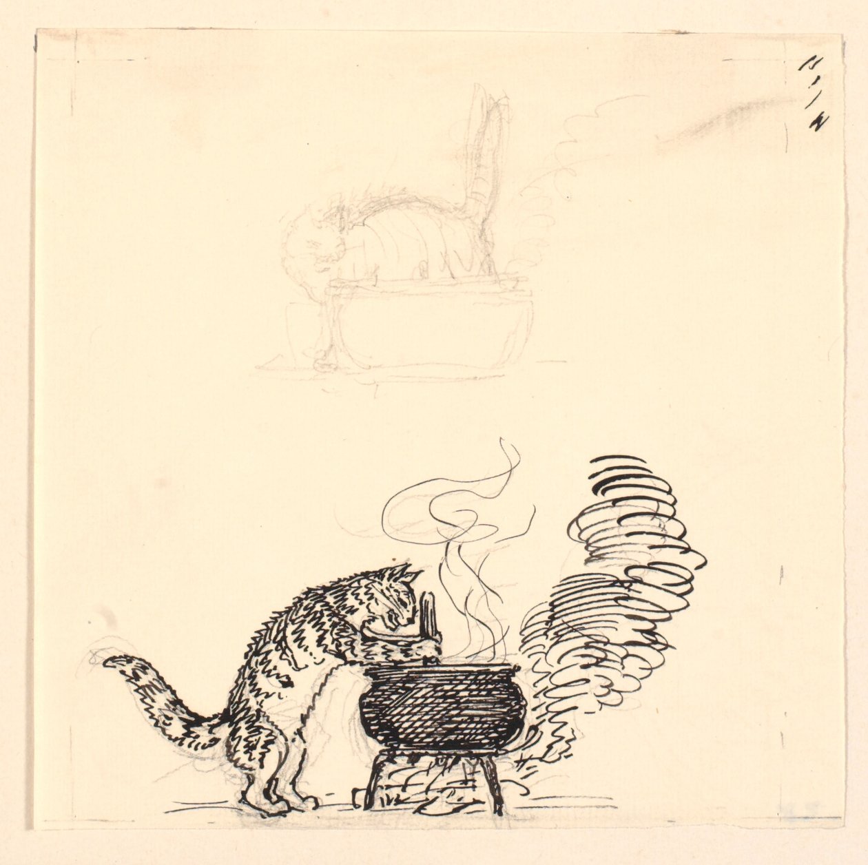 "Şişman kedi" için çizim ve kroki by Niels Skovgaard