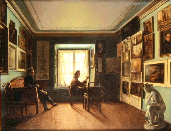 Ressamlar Atölyesi, c.1820 by Nikita Zaytsev