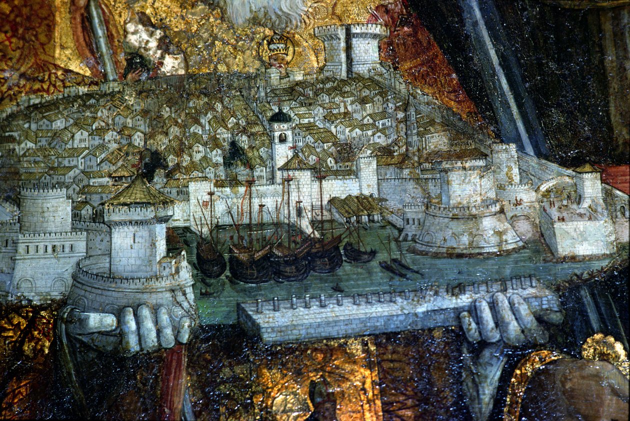 St. Blaise tarafından taşınan duvarlı şehir (detay) (bkz. 136814) by Nikola Bozidarovic
