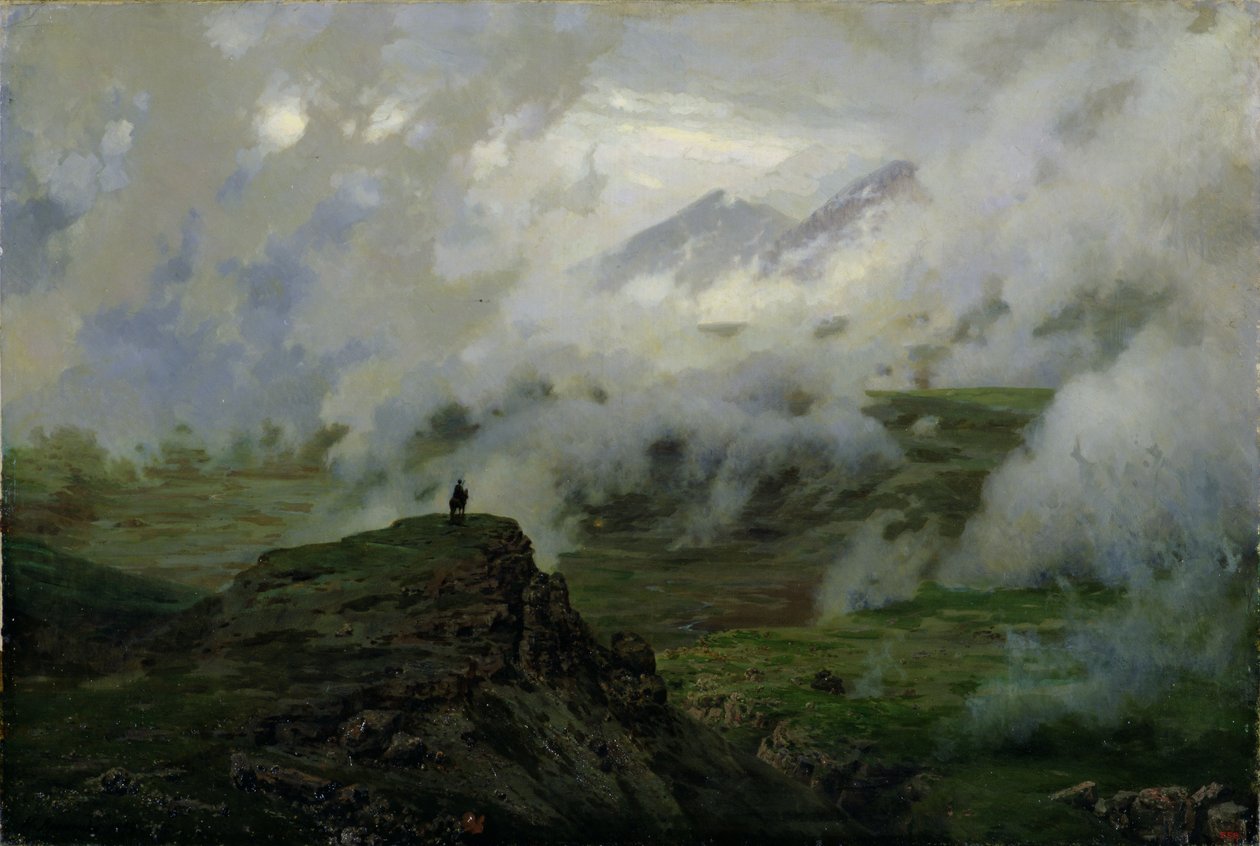ಮೌಂಟ್ ಎಲ್ಬ್ರಸ್, ರಷ್ಯಾ, 1894 ಟರ್ಕಿ by Nikolai Aleksandrovich Yaroshenko
