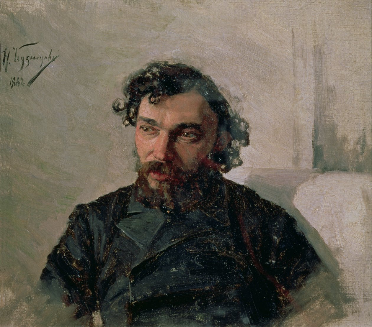 Ivan Pochitonov'un Portresi (1850-1923), 1882 by Nikolai Dmitrievich Kuznetsov
