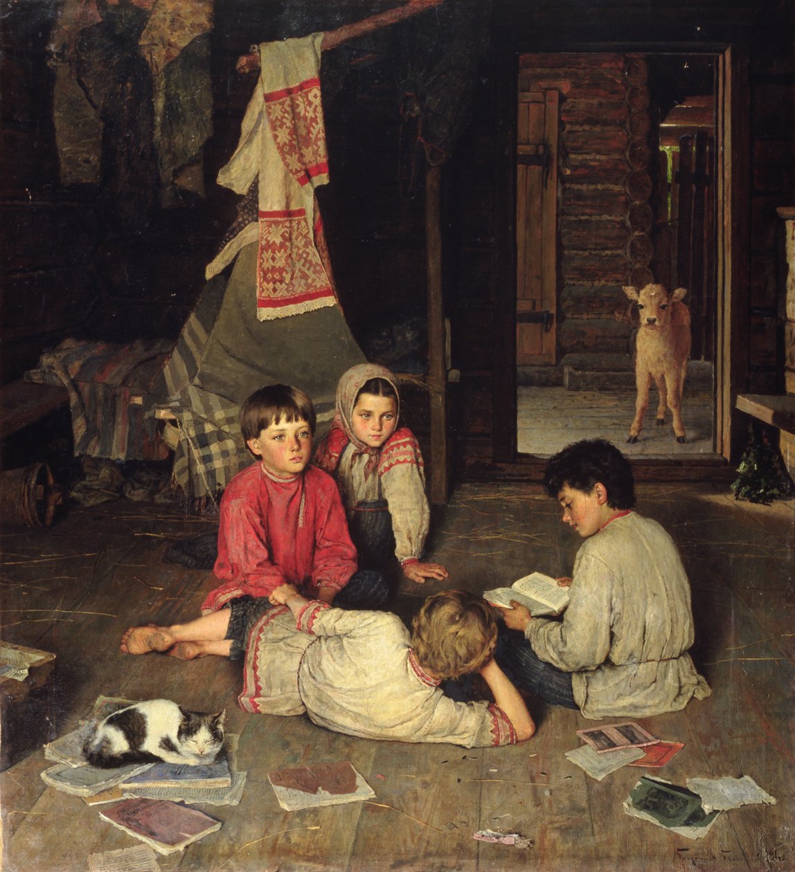 Yeni Bir Masal, 1891 by Nikolai Petrovich Bogdanov Belsky