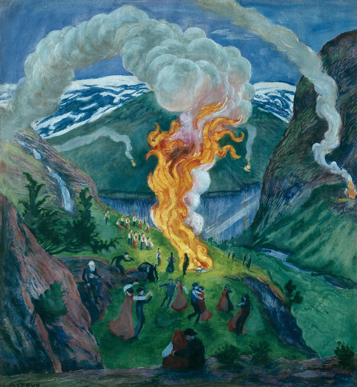 yaz ortası ateşi by Nikolai Astrup