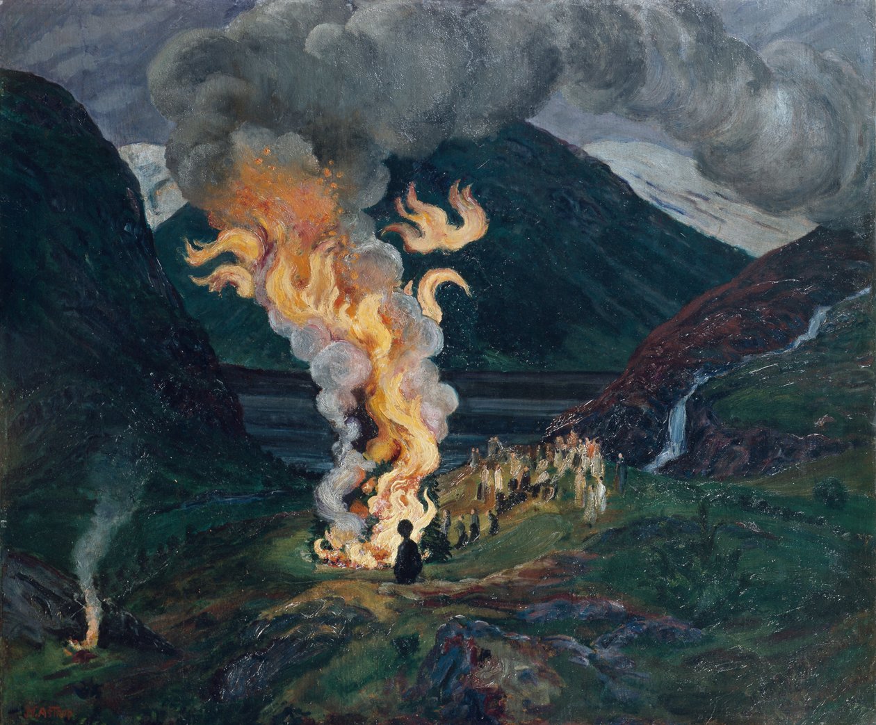 yaz ortası ateşi by Nikolai Astrup