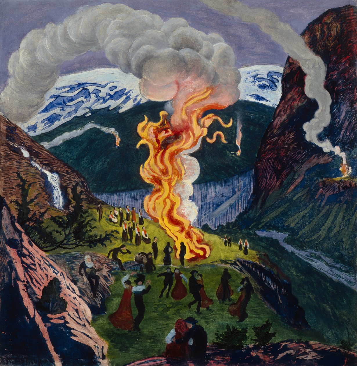 yaz ortası ateşi by Nikolai Astrup