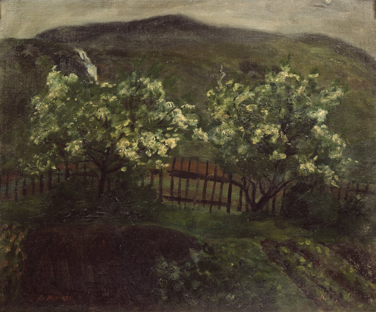 Bahar yağmuru ve kiraz by Nikolai Astrup