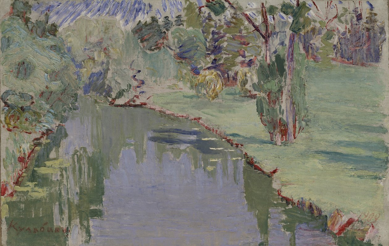 Slavyanka nehrinde, 1909 by Nikolai Ivanovich Kulbin