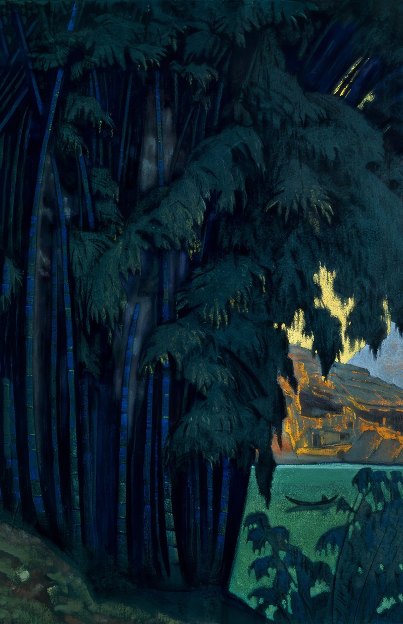 N.K.Roerich, Ashram, Seylan by Nikolai Konstantinowitsch Roerich