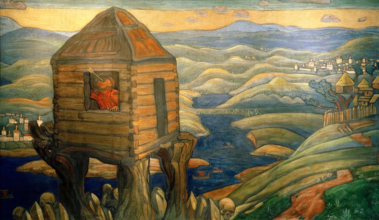N.K. Roerich, soyguncu bülbül by Nikolai Konstantinowitsch Roerich