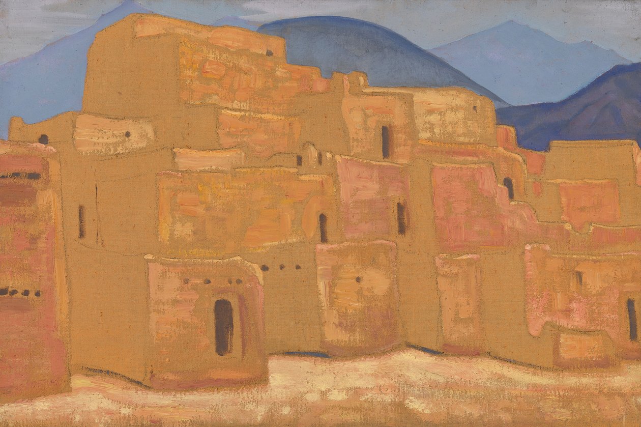 Taos Pueblo, New Mexico, 1921 by Nikolai Konstantinowitsch Roerich