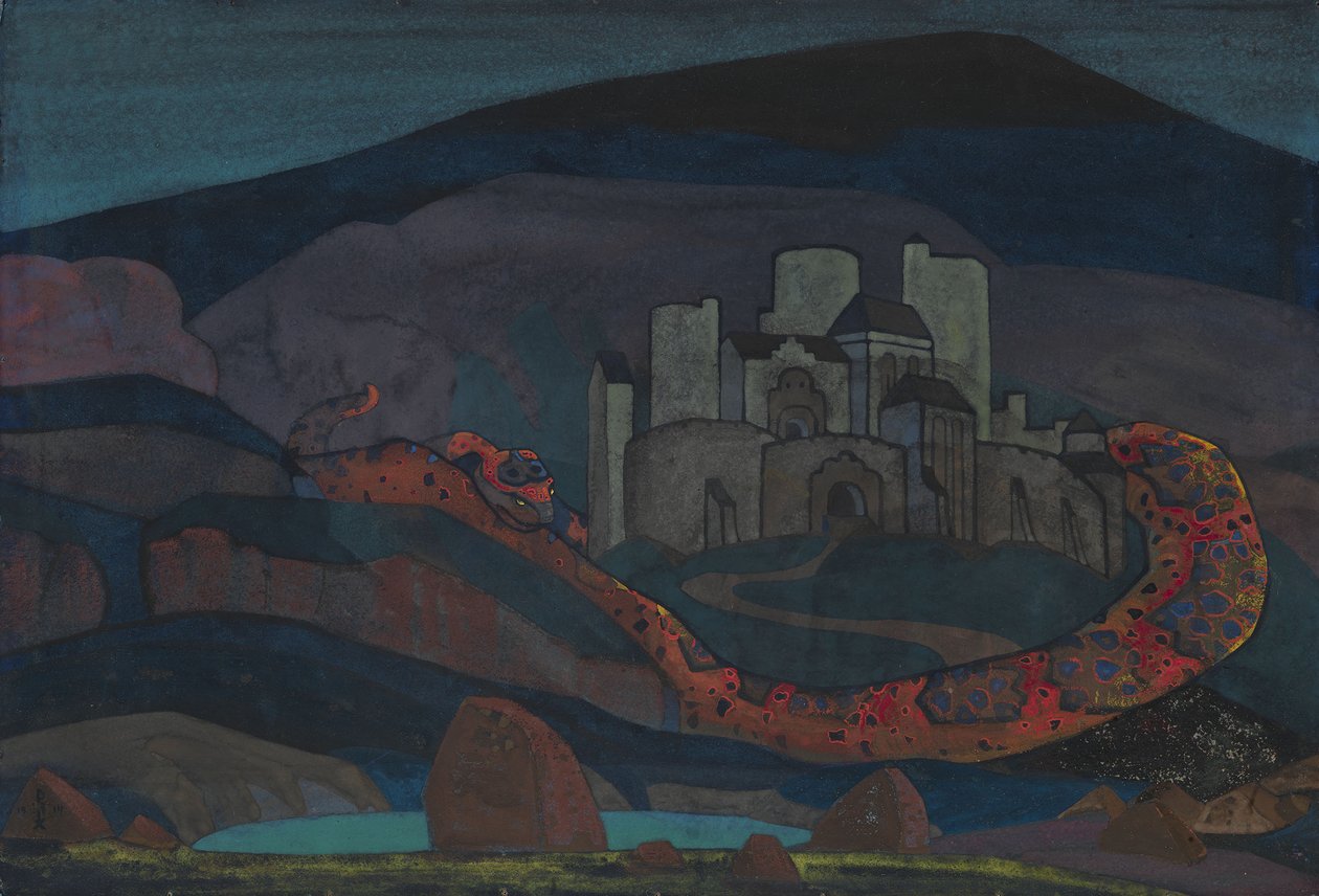 Kıyamet Şehri, 1914 by Nikolai Konstantinowitsch Roerich
