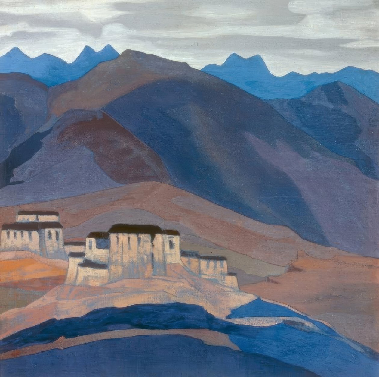 Tibet manastırı by Nikolai Konstantinowitsch Roerich