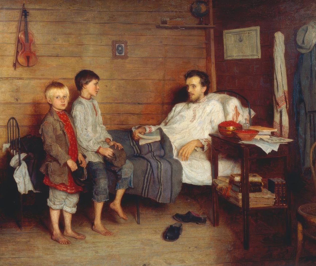 Hasta öğretmen ile by Nikolai P. Bogdanow Bjelski
