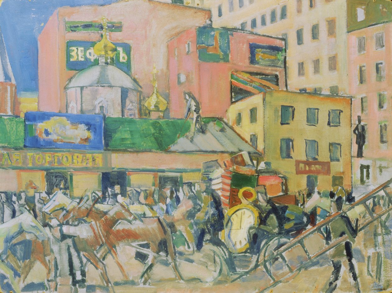 Bir Moskova Caddesi by Nikolai Pavlovich Ulyanov