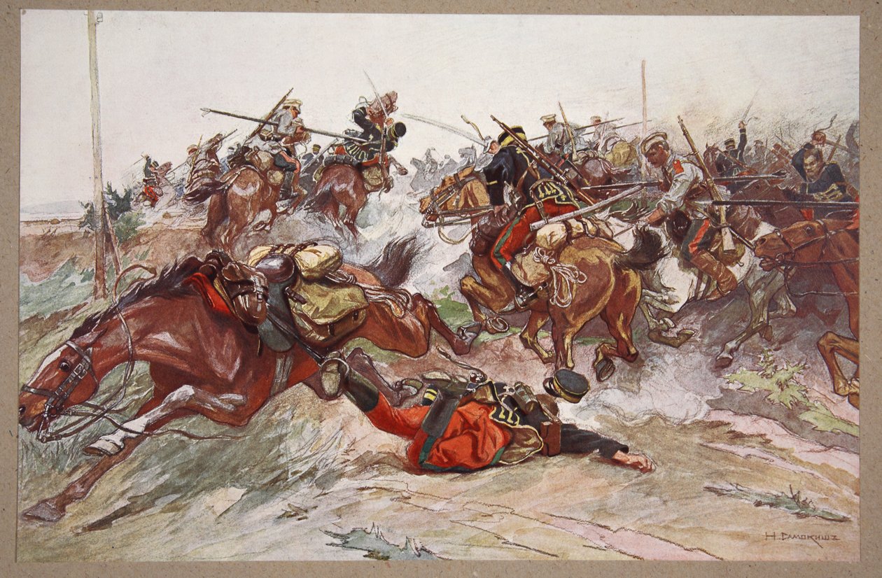Wafangou Savaşı by Nikolai Semyonovich Samokish