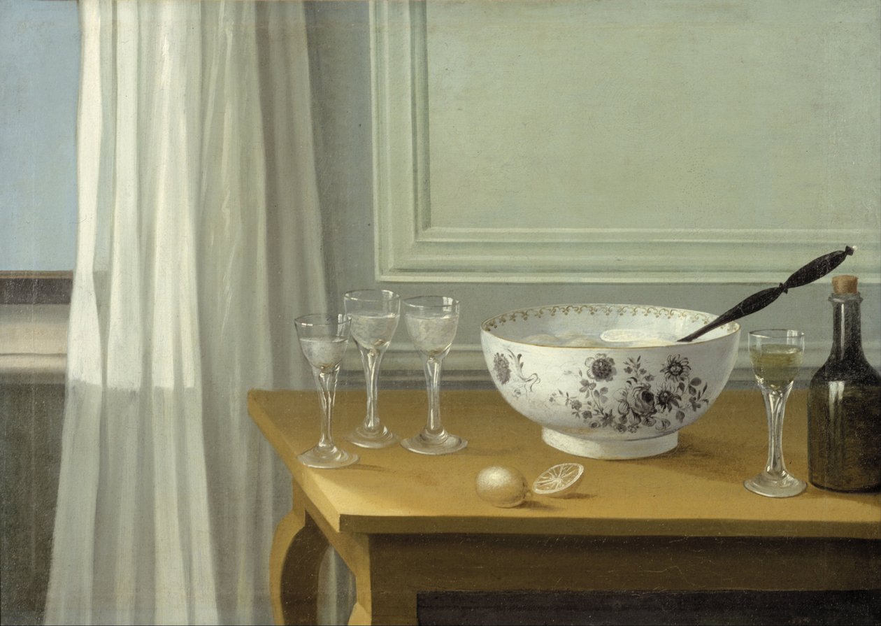 Punch Bowl ile Natürmort by Nils Schillmark