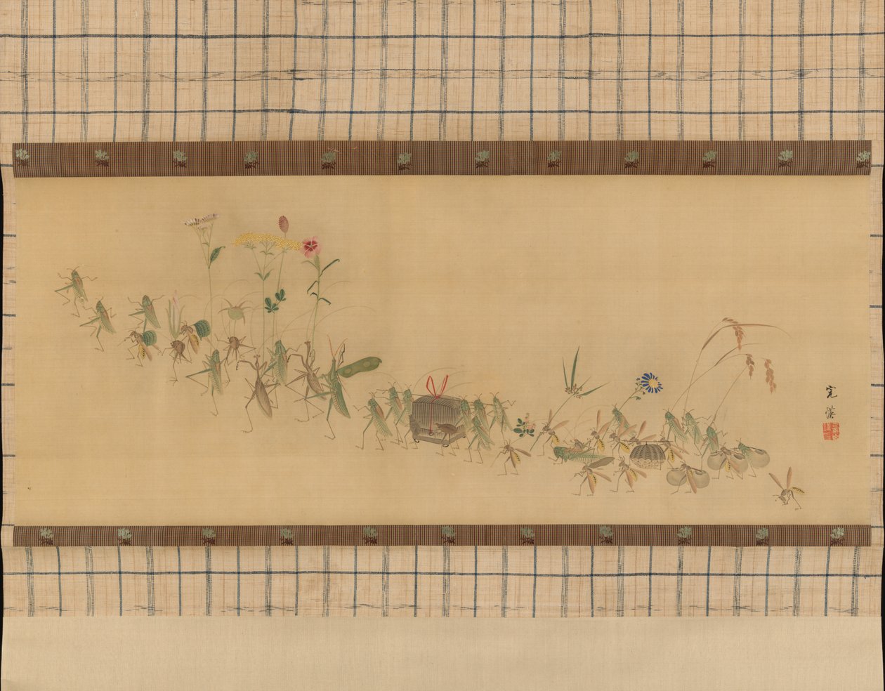 Böcekler Alayı, 19. yüzyıl. by Nishiyama Kan