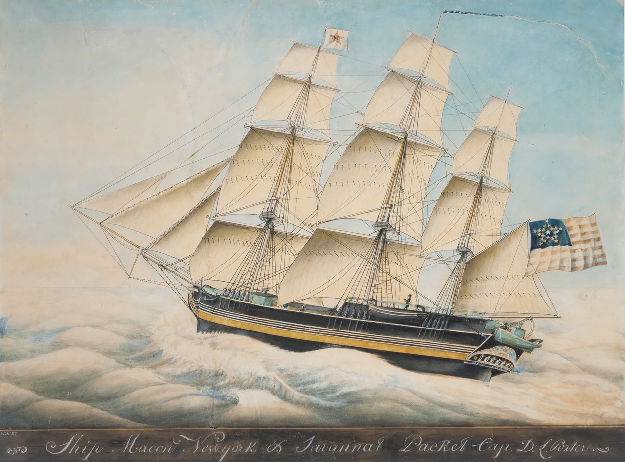 Gemi Macon, 1828-35. by Nivelet