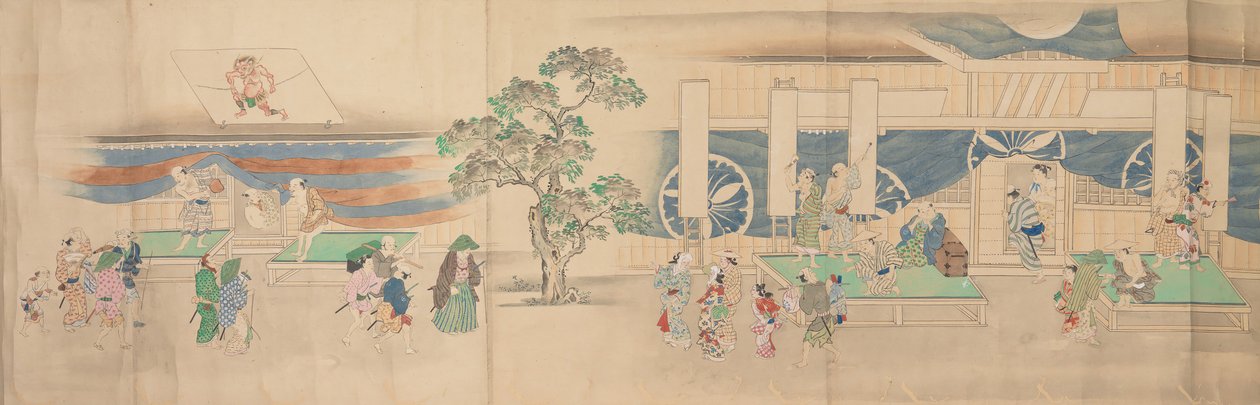 Kabuki Tiyatrosu, 1822. by Nonoyama Kozan