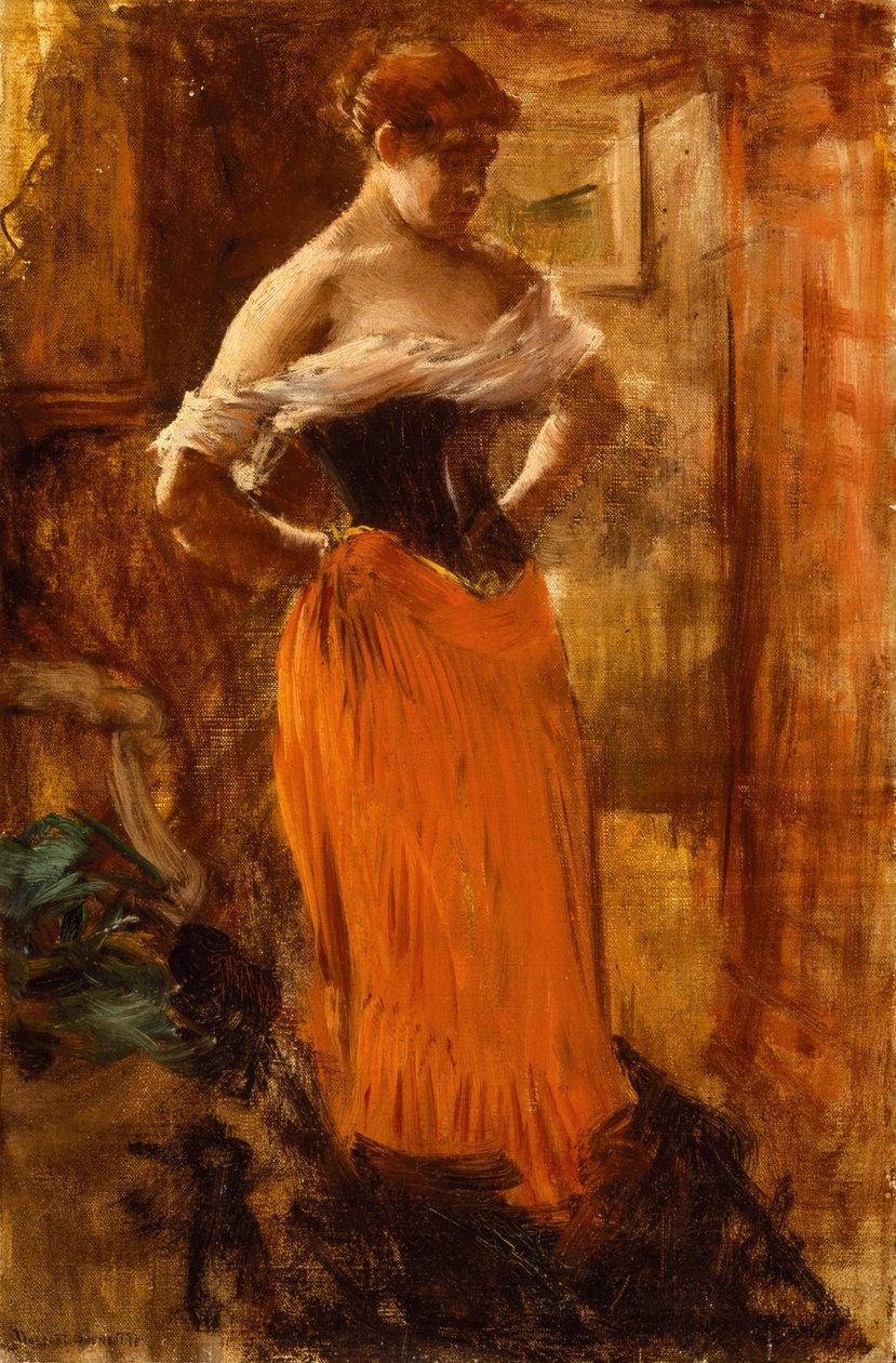 La Toilette (tuval üzerine yağlı boya) by Norbert Goeneutte