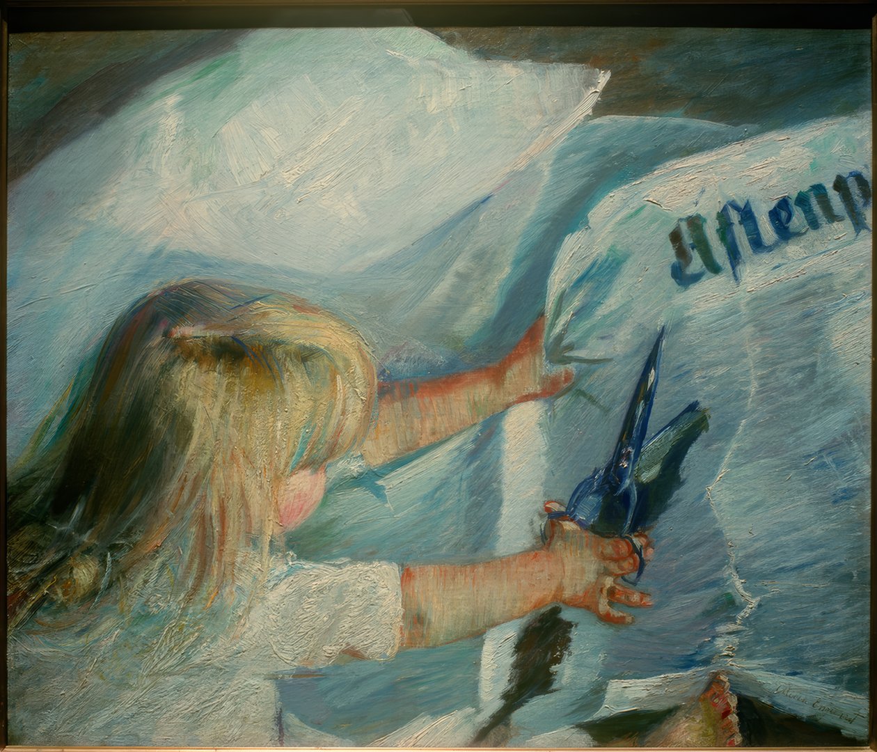 "Aftenposten" abonesi I by Oda Krohg