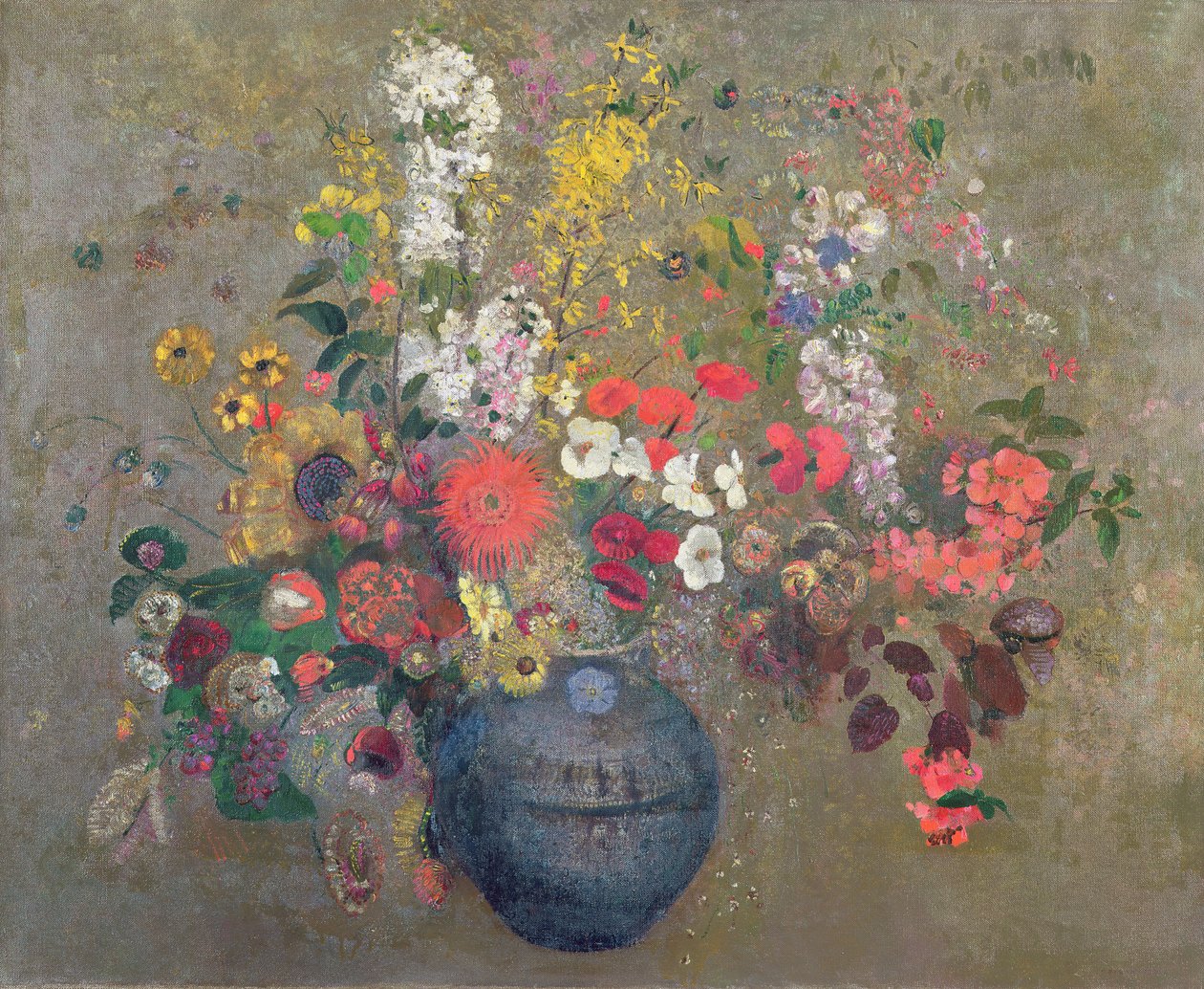 Çiçekler, 1909 by Odilon Redon