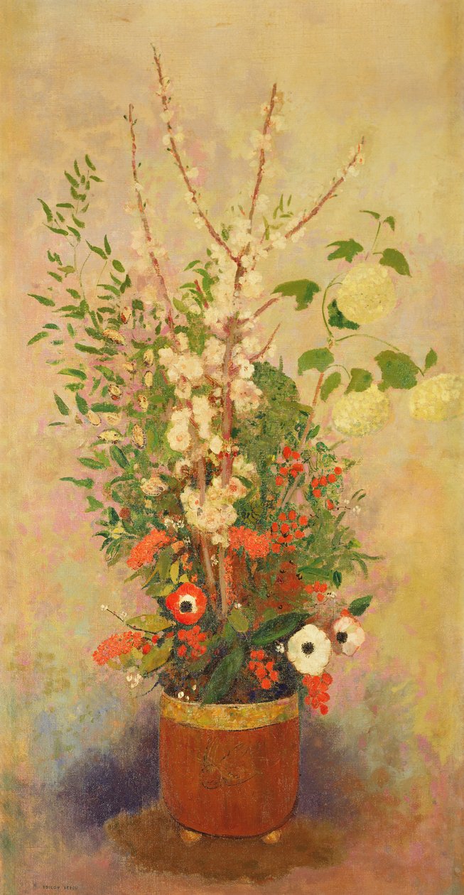 ಹೂಗಳು, ಸಿ.1905-6 ಟರ್ಕ್ by Odilon Redon
