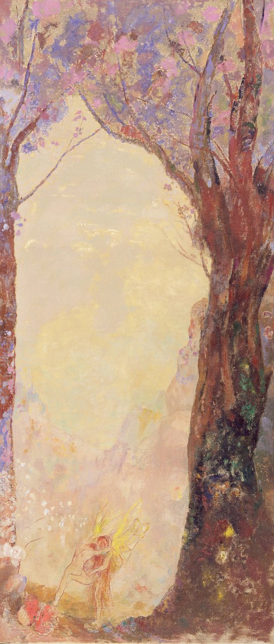 Yakup Bir Melekle Güreşi, c.1905-10 by Odilon Redon